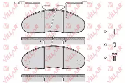 Комплект тормозных колодок (VILLAR: 626.0976)