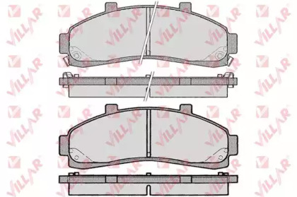 Комплект тормозных колодок (VILLAR: 626.0989)