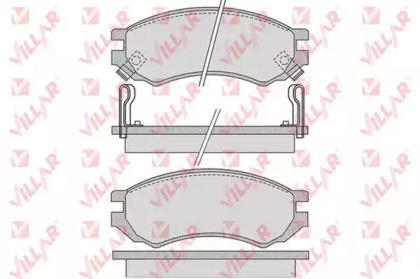Комплект тормозных колодок (VILLAR: 626.1008)
