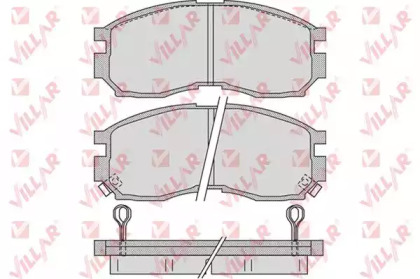 Комплект тормозных колодок (VILLAR: 626.1012)
