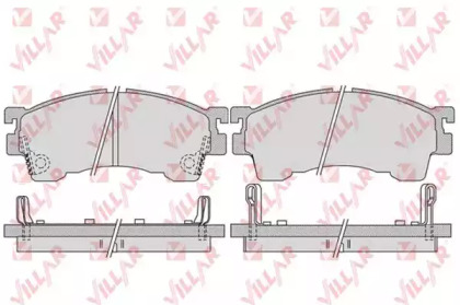 Комплект тормозных колодок (VILLAR: 626.1017)