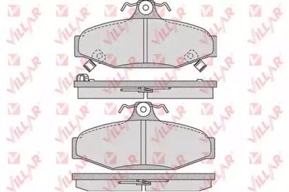 Комплект тормозных колодок (VILLAR: 626.1018)