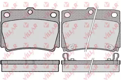 Комплект тормозных колодок (VILLAR: 626.1029)