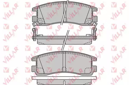 Комплект тормозных колодок (VILLAR: 626.1031)