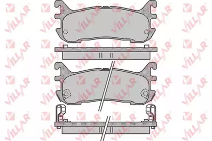 Комплект тормозных колодок (VILLAR: 626.1044)