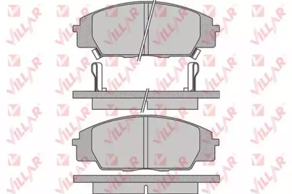 Комплект тормозных колодок (VILLAR: 626.1070)