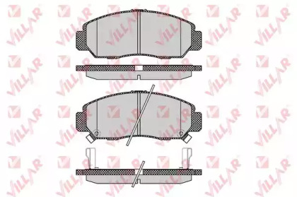 Комплект тормозных колодок (VILLAR: 626.1071)