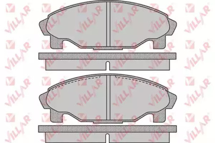 Комплект тормозных колодок (VILLAR: 626.1081)