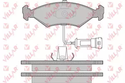 Комплект тормозных колодок (VILLAR: 626.1087)