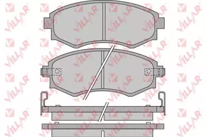 Комплект тормозных колодок (VILLAR: 626.1097)