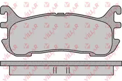 Комплект тормозных колодок (VILLAR: 626.1099)