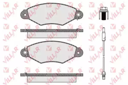 Комплект тормозных колодок (VILLAR: 626.1106)