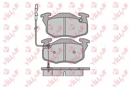 Комплект тормозных колодок (VILLAR: 626.1108)