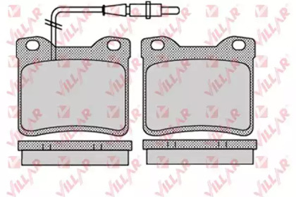 Комплект тормозных колодок (VILLAR: 626.1134)