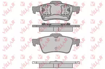 Комплект тормозных колодок (VILLAR: 626.1189)