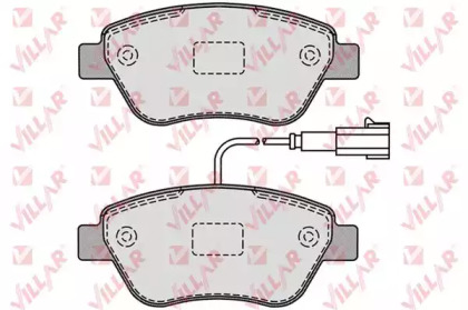 Комплект тормозных колодок (VILLAR: 626.1225)