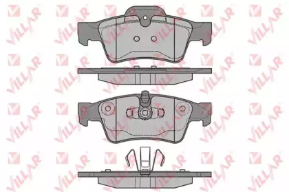 Комплект тормозных колодок (VILLAR: 626.1254)