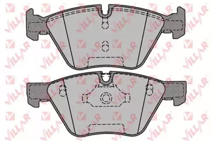 Комплект тормозных колодок (VILLAR: 626.1271)