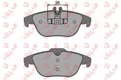 Комплект тормозных колодок (VILLAR: 626.1274)