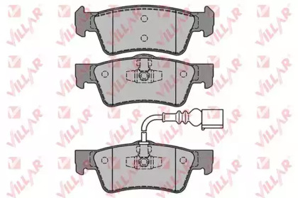 Комплект тормозных колодок (VILLAR: 626.1284)