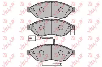 Комплект тормозных колодок (VILLAR: 626.1287)