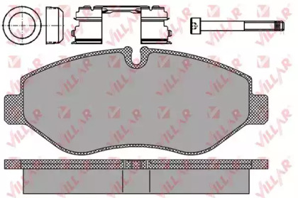 Комплект тормозных колодок (VILLAR: 626.1297)