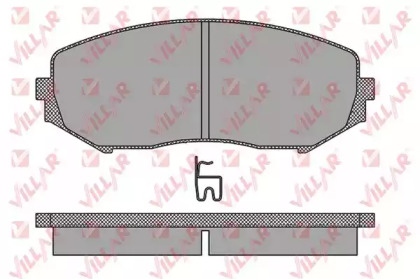 Комплект тормозных колодок (VILLAR: 626.1318)