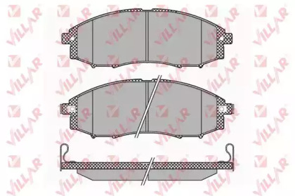 Комплект тормозных колодок (VILLAR: 626.1343)