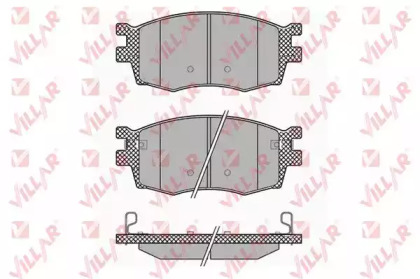 Комплект тормозных колодок (VILLAR: 626.1345)