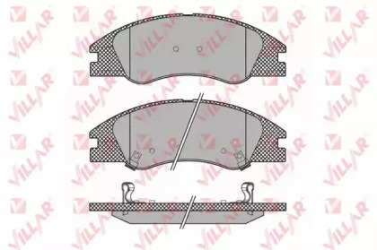 Комплект тормозных колодок (VILLAR: 626.1349)