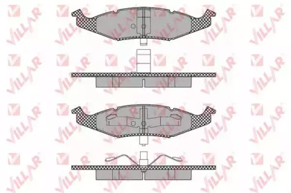 Комплект тормозных колодок (VILLAR: 626.1352)