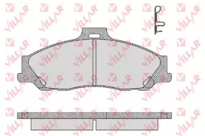 Комплект тормозных колодок (VILLAR: 626.1355)