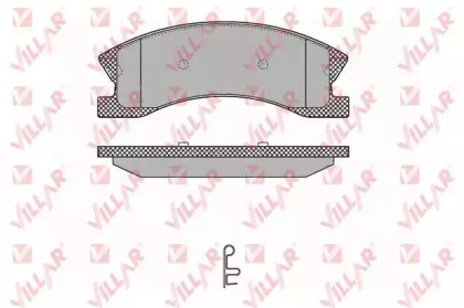 Комплект тормозных колодок (VILLAR: 626.1365)