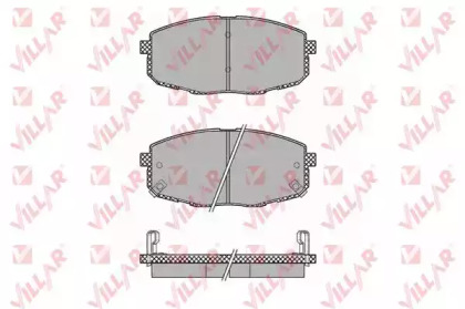 Комплект тормозных колодок (VILLAR: 626.1375)