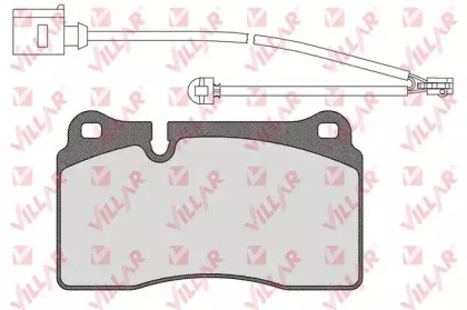Комплект тормозных колодок (VILLAR: 626.1376A)