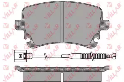 Комплект тормозных колодок (VILLAR: 626.1398A)