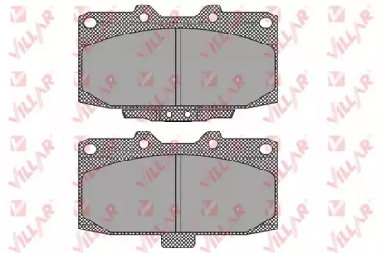 Комплект тормозных колодок (VILLAR: 626.1453)