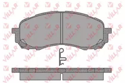 Комплект тормозных колодок (VILLAR: 626.1454)