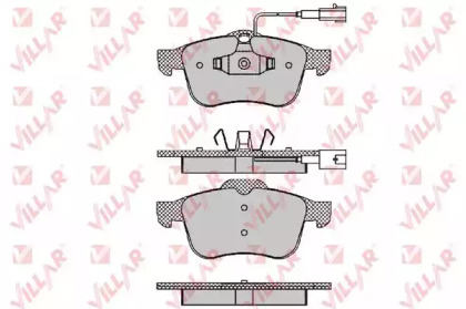 Комплект тормозных колодок (VILLAR: 626.1470)