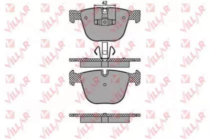 Комплект тормозных колодок (VILLAR: 626.1473)