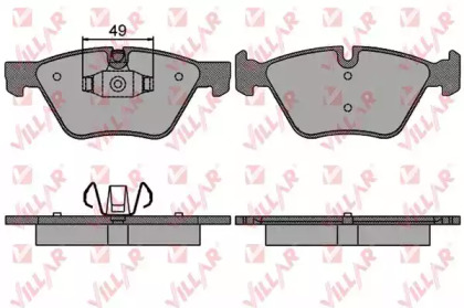 Комплект тормозных колодок (VILLAR: 626.1511)