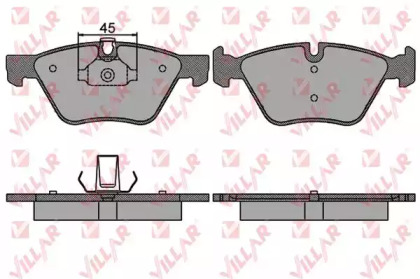 Комплект тормозных колодок (VILLAR: 626.1512)