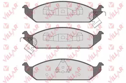 Комплект тормозных колодок (VILLAR: 626.1519)