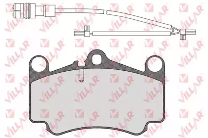 Комплект тормозных колодок (VILLAR: 626.1588A)