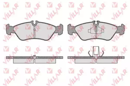 Комплект тормозных колодок (VILLAR: 626.1611)