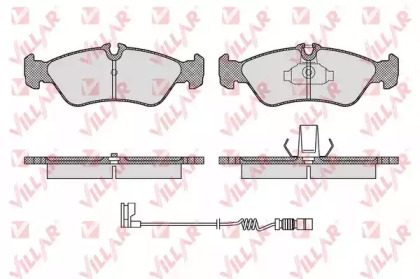 Комплект тормозных колодок (VILLAR: 626.1611A)