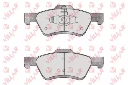 Комплект тормозных колодок (VILLAR: 626.1622)