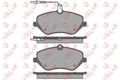 Комплект тормозных колодок (VILLAR: 626.1666)