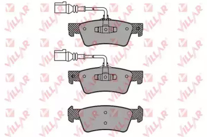 Комплект тормозных колодок (VILLAR: 626.1667)