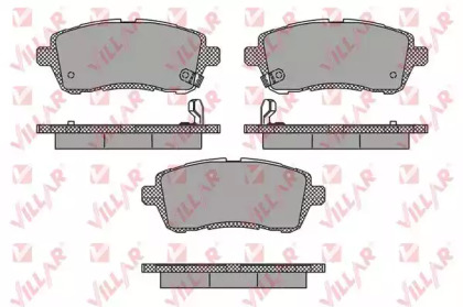 Комплект тормозных колодок (VILLAR: 626.1673)